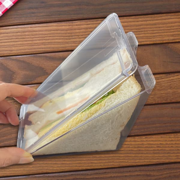 2-pack Slitstarka Sandwichbehållare Matlåda Perfekt för Matförvaring