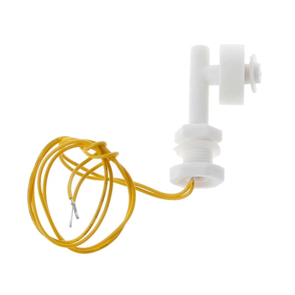 Vit Plast Floating Switch Vätska Vattennivåkontroll Sensor Sidomonterad vinkelsensor Switch för vattenpump för Tan