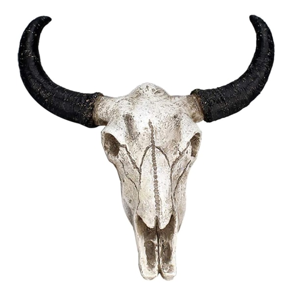 Animal Long Horn Cow Skull Vägghängande för kreativa Halloween konsthantverk Orname