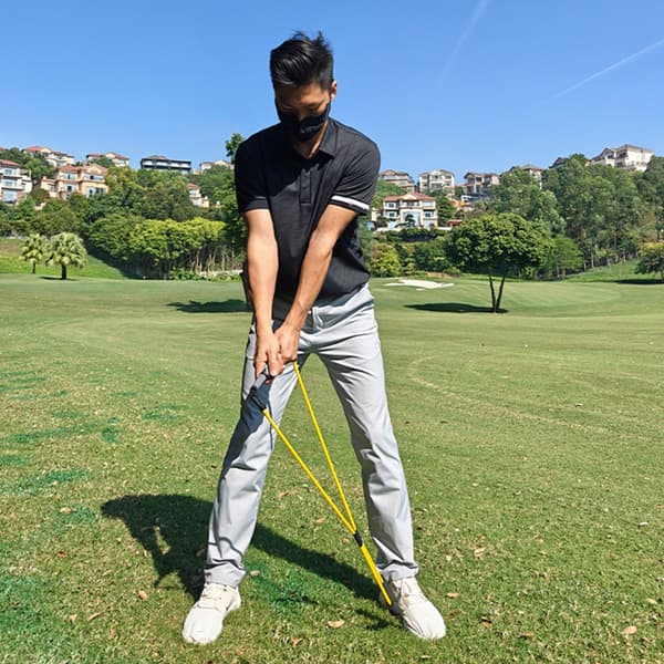 Golfsving Træningsreb Golfsving Forstærker Elastisk Træktov Træner