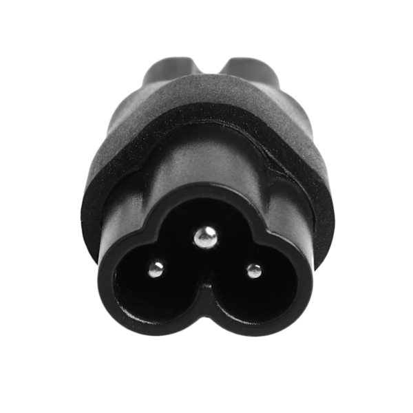 IEC 320 2-stift C7 hona till C6 power AC-adapterkonverterare