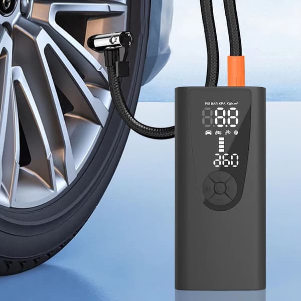 Effektiv Däckpump Luftkompressor för Motorcykel Cykel med Säkerhetsfunktioner