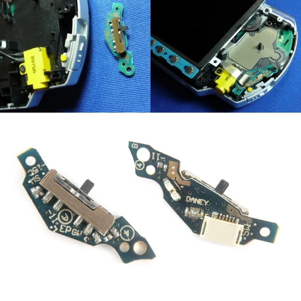 Ersättning På Av Power Krets PCB Board Reparationsdel kompatibel för PSP 2000 2001 2004 2008 Series spelkonsol