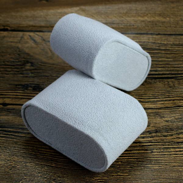 Bärbara klockkuddar Watch Armbandsur Display Pad Förvaringslåda Stativ Organizer Smycken för skyddskudde White