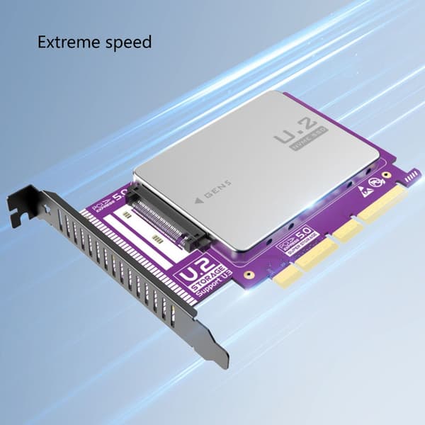 PCIE 5.0 X1 til U3 SFF-8639 Adapter til Avancerede Computerløsninger