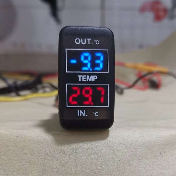 Bil Indvendig Udvendig Dobbelt Temperatur Digital Display til Reiz