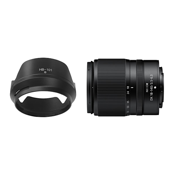 HB101 Motljusskydd för ZDX18-140mm F3.5-6.3 VR Hxdzieory 62mm Kamera Hållbara linsskydd blockerar oönskat ljus