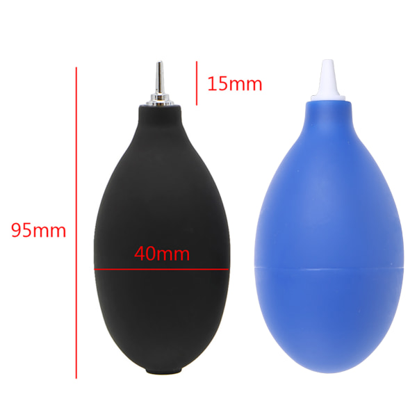 Luftdammblåsare Gummi Kraftfull luftpump Bulb Multifunktionsrengöringsverktyg för elektronisk utrustning Starkt rengöringsmedel Black