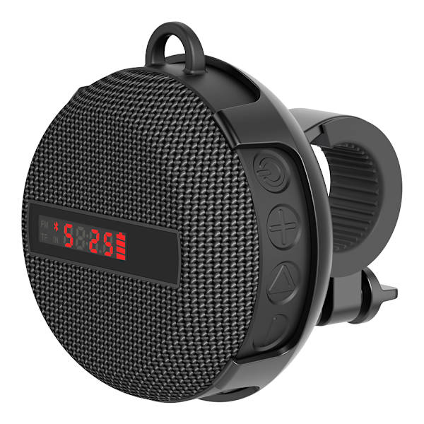 Bärbar Bluetooth-kompatibel LED-display Cykelhögtalare 800mAh Batteri T-Flash-kort Dammtät Fallsäker SoundBar