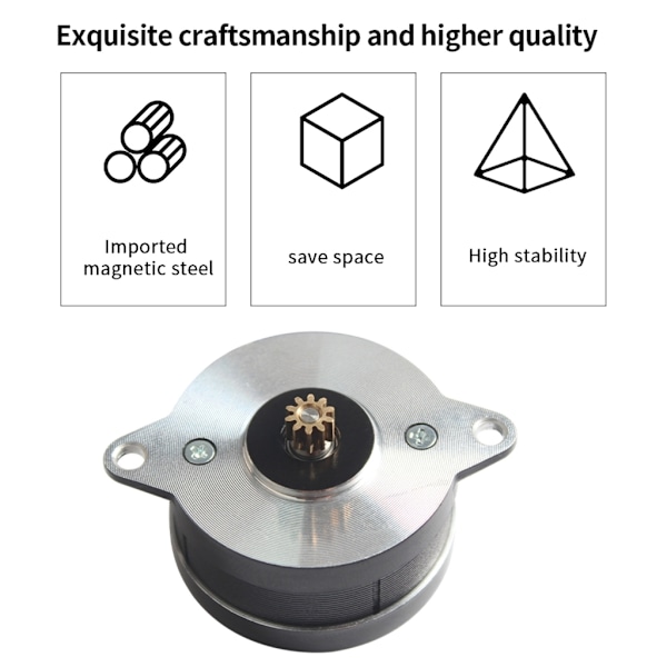 3D-skrivardelar 36mm Motor Extruder Stepper Motor Höghastighetsutskriftskit