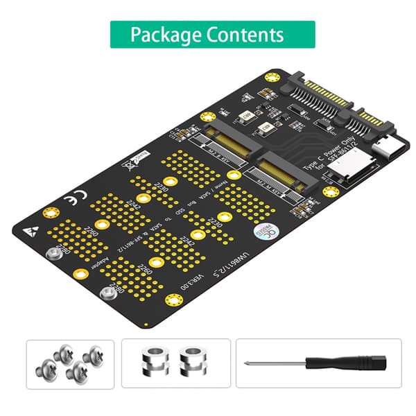 PC Solid Disk Konverteringsadapter med SFF 8611 Grensesnitt for Datamaskin