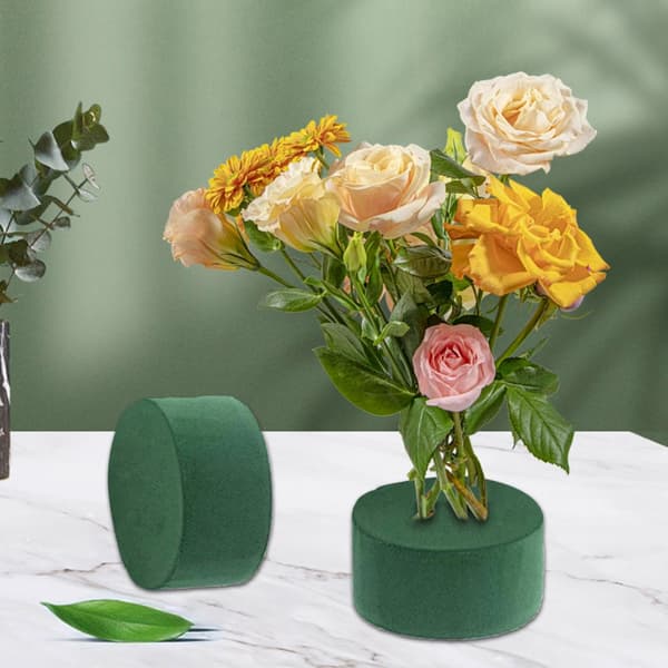 Venlige Blomsterskum Cylindre Base 12 stk. til Bryllupper og Særlige Begivenheder