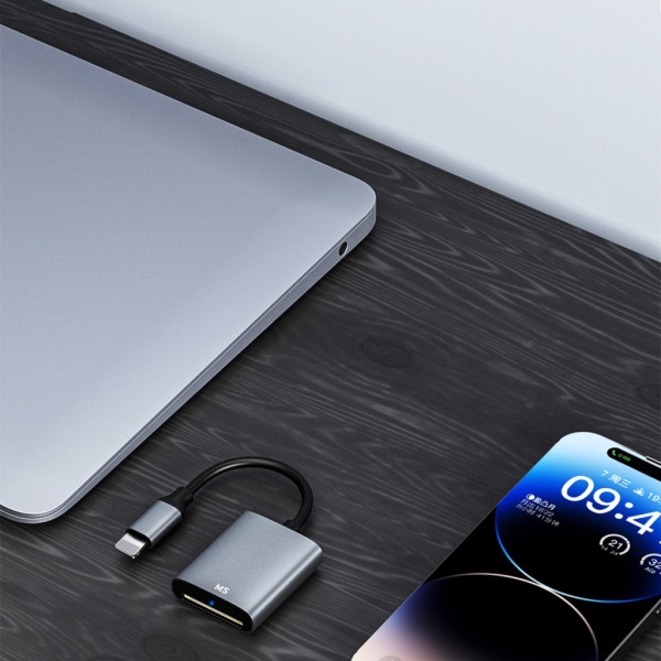 Bärbar aluminiumlegering iPhone Port till MS kortläsare åtkomst för iPhone 14 13 12 11 X XS XR 8 7 iPad