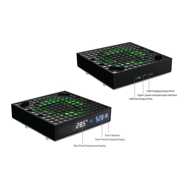 Stativ Værts Side Radiatorer Usb Spil Ventilator Til Spilkonsoller