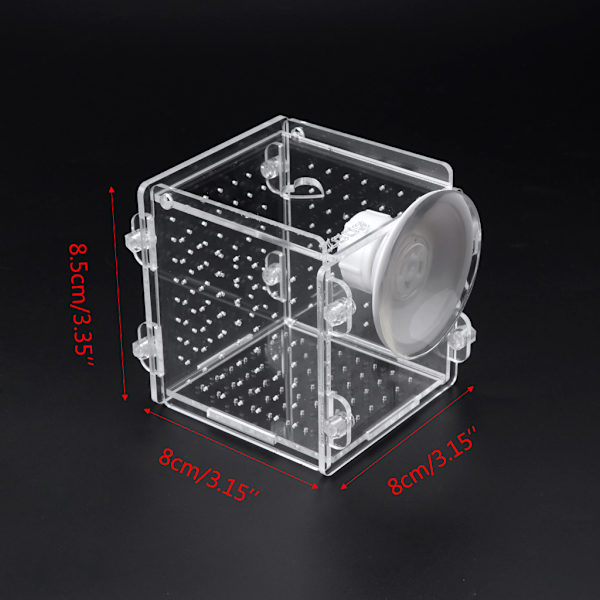 Fiskavelbox Genomskinlig Akryl Isolering Boxar Akvarium Kläckeri Inkubator