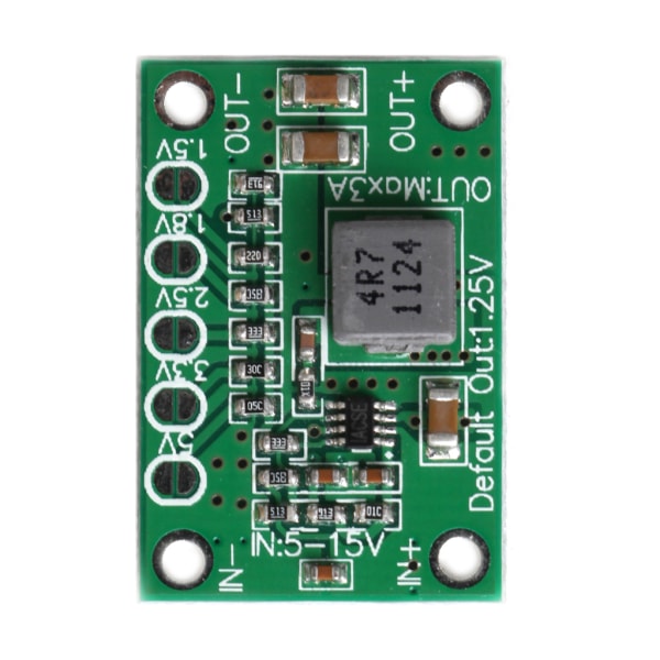 för DC Step Down Power Converter Board 5-16V till 1,25V 1,5V 1,8V 2,5V 3,3V 5V 3A