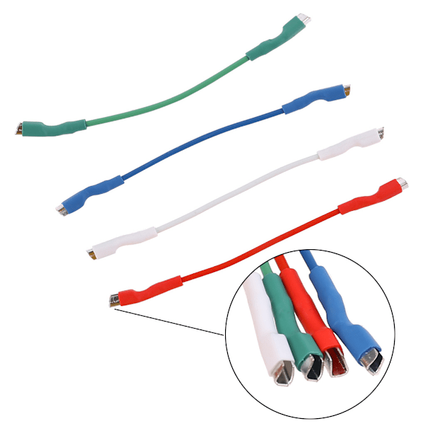 4 stk. Universelle patron Phono Kabel Ledninger Header Ledninger til 1,2-1,3 mm Stifter Pladespiller Phono Headshell Tonearm