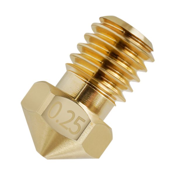 3D-skrivarmunstycke för 1,75 mm filament E3DV6 M6 gänga Krom Zirkonium Koppar Mässing Utskrift för Huvud 0,25 / 0,4 / 0,6 / 0,8