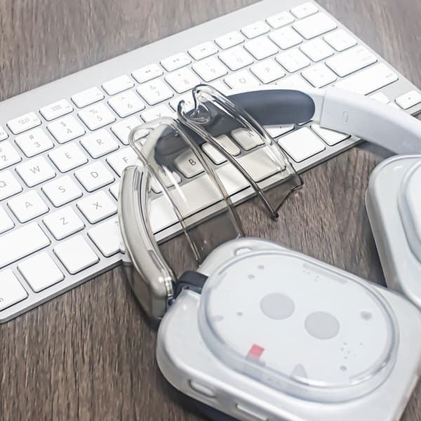 Hodebøyle Hodebjelke PC-deksel for Hodetelefon(1) Headset Transparent gray