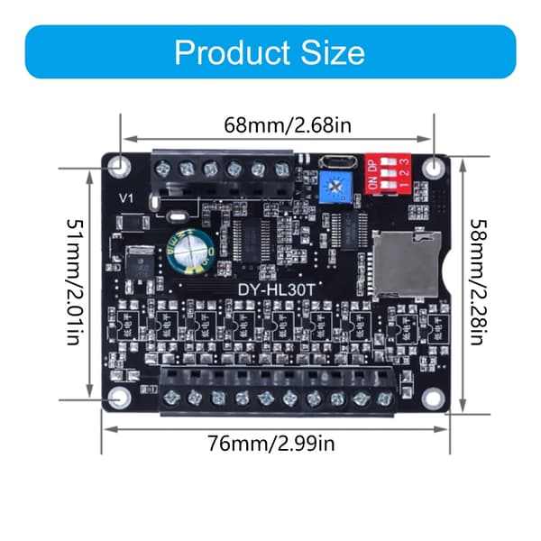 RO 1852 Programmerbart Stemmeoutputmodul 9-24V til Elektronisk Prototyping