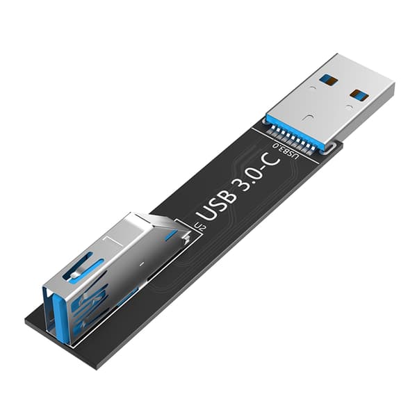 USB3.0 C -laajennuskortti C-tyypin uros-naarasliitinsovitin USB3.0-C