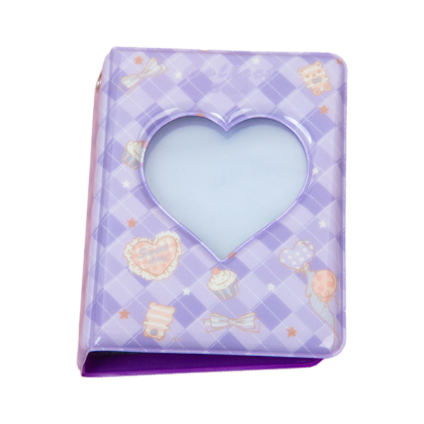 Hollow Heart Shape Mini Fotoalbum med I nsert fickor 3 tum 40 ark foton Rabbit Bear
