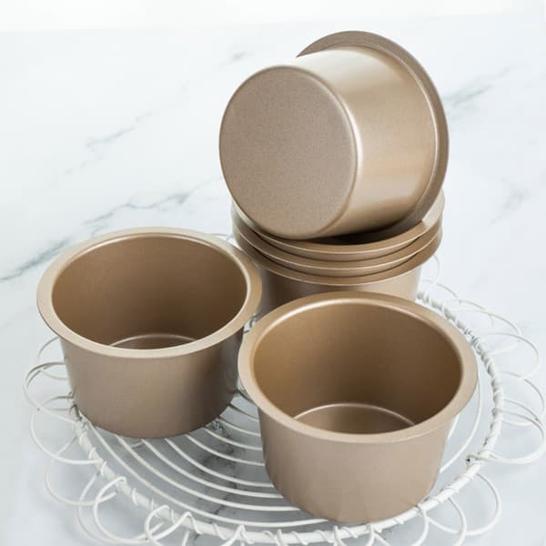 6 stk. Profesjonell Cupcake Form Varmebestandig Muffinsform Non-stick Bakeform