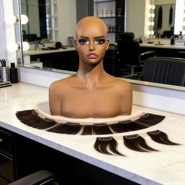 Parykkutstillingshode Modell Realistisk Mannekinhode Perfekt for Salongtrening