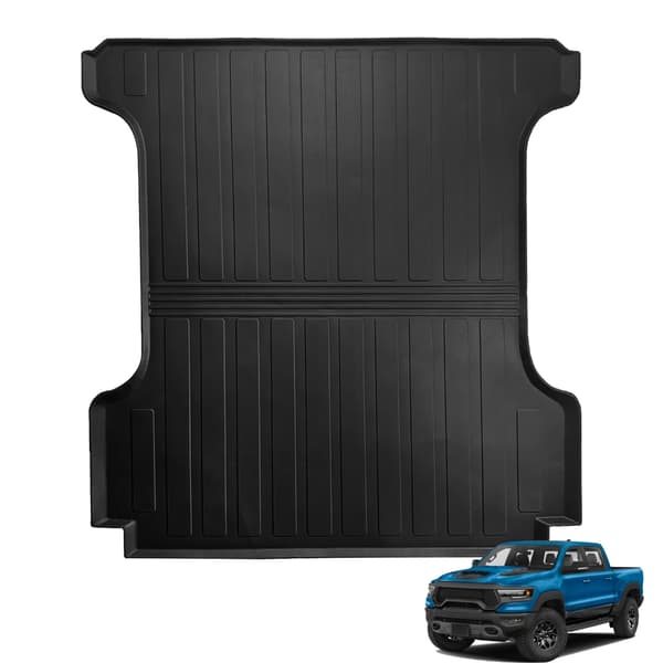 Sklisikker 1,74 m lastebilseng TPE-matte Pickup Cargo Protector for 1500 2019-2024