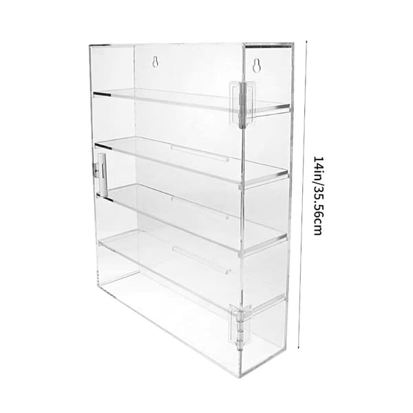 Figurdisplaybox med dammskydd för samlare och hemorganisation
