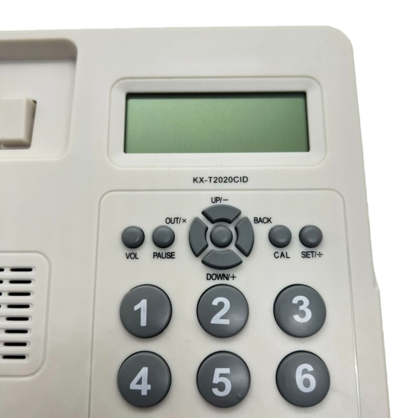 Fasta telefoner med sladd för hemmahotellkontorsbord Sladdtelefon med skärm Justerbar volymkalkylatorfunktion Black