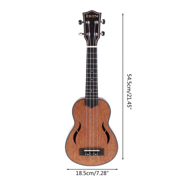 21 tums valnötsukulele liten gitarr nylonsträngar ukulele för nybörjare barn
