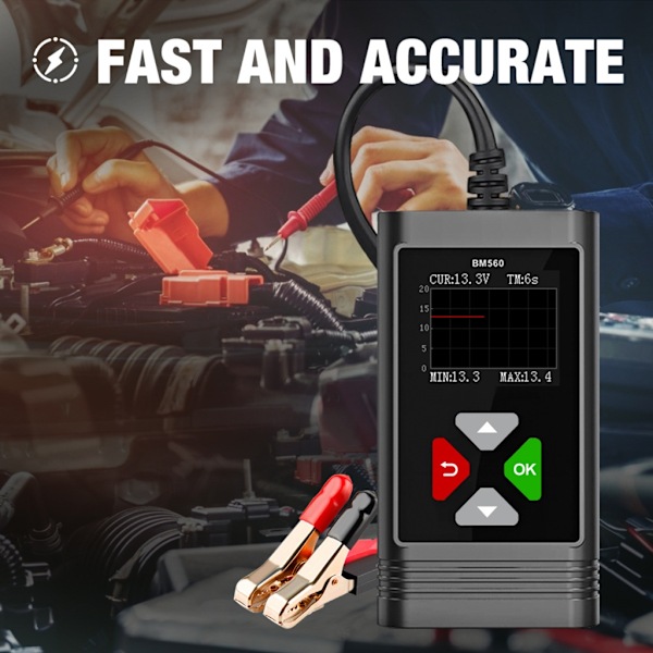 Startströmsladdningstestare Diagnostikverktyg Generator Batteritestare Analysator