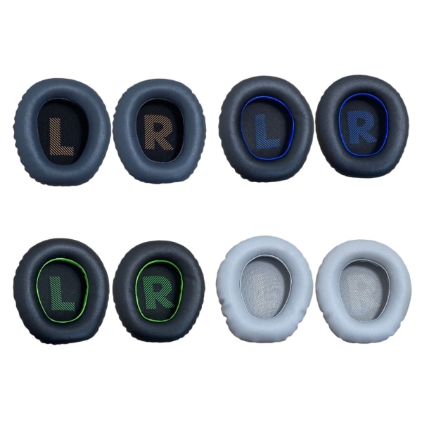Ersättande öronkuddar Cover för JBLQuantum 100 hörlurar Öronkuddar, Headset Öronkuddar Black blue bottom