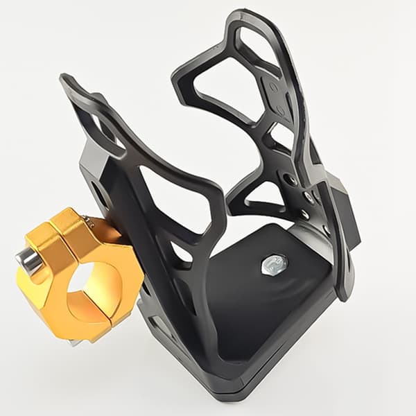 Stark Aluminium Kopphållare Modifierbart Grepp Passar Motorcyklar Cyklar ATV Black