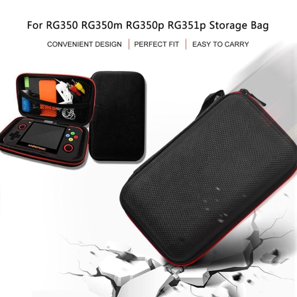 Retro-pelikonsolin suojapussi pölytiivis säilytyslaukku kantolaukku kotelo laatikko RG350/RG350m/RG350p/RG351p Ga:lle