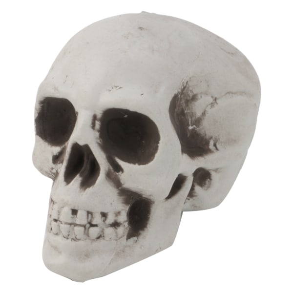 Plast Human Mini Skull Dekor Prop Skelett för Head Halloween Coffee Bars Orna