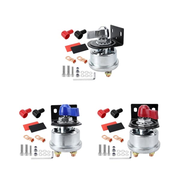 12-48V Strømbatteri Isolator Isolationskontakter Afbryd Strøm Red