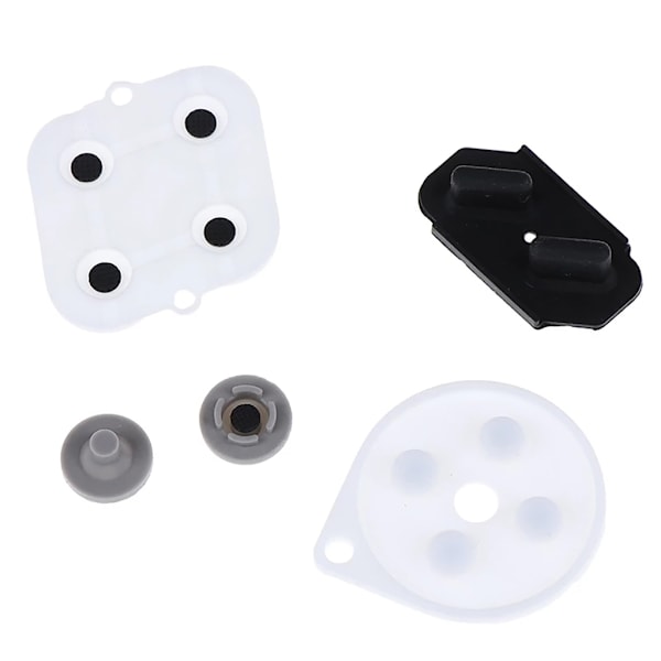 Controller ledande gummidyna Silikonhäftande nycklar Knappkuddar Kit Reparationsreparationsdel för SNES Game Controller