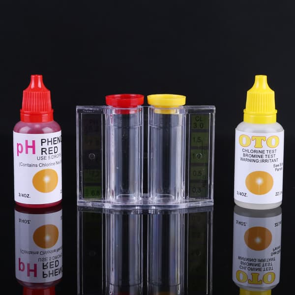 pH Klor Vattenkvalitet Testkit Pool Hydroponik Akvarium Testare