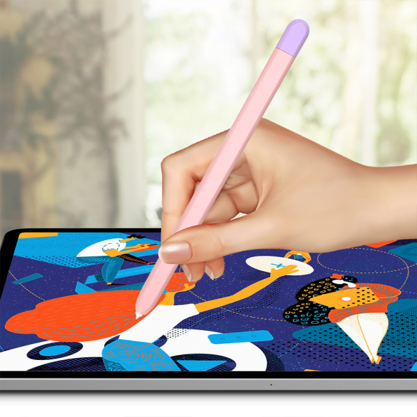 för Touch Cover För Tablet S6 / S7 S- Cover Söt tecknad Tablet Silikonpenna för Case Blue S6lite