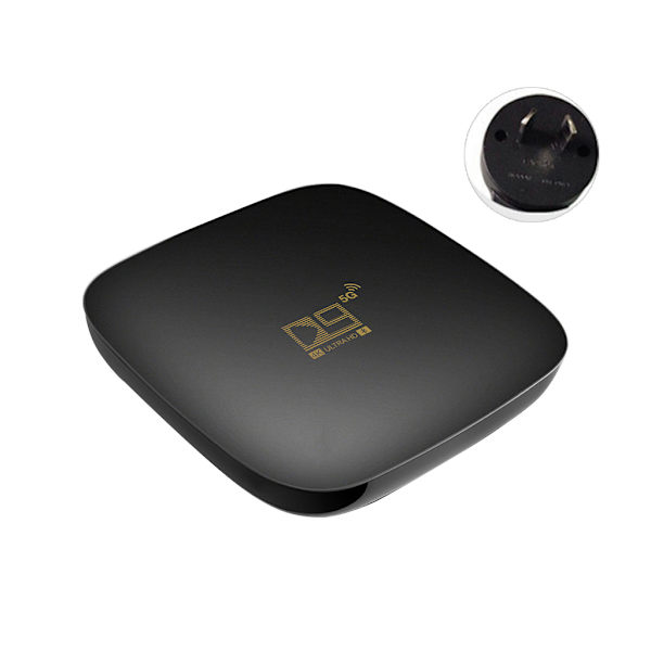 2GB+16GB Dual Channel D9 TV Boks Wifi 2.4G&5G Bluetooth4.0 Android-kompatibel Set-top boks Netværksafspiller
