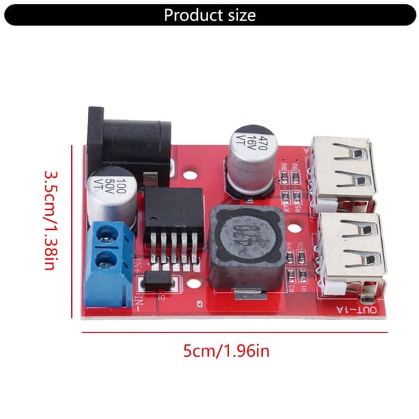 9V-36V til 5V3A DC-nedkonvertere til solenergianvendelser USB-port
