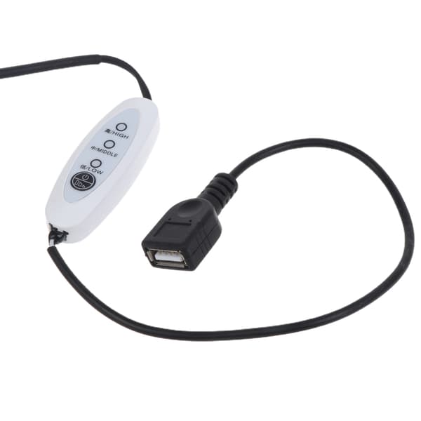 130 cm hastighetskontroller forlengelseskabel for 5V USB-vifte CPU Grafikkort