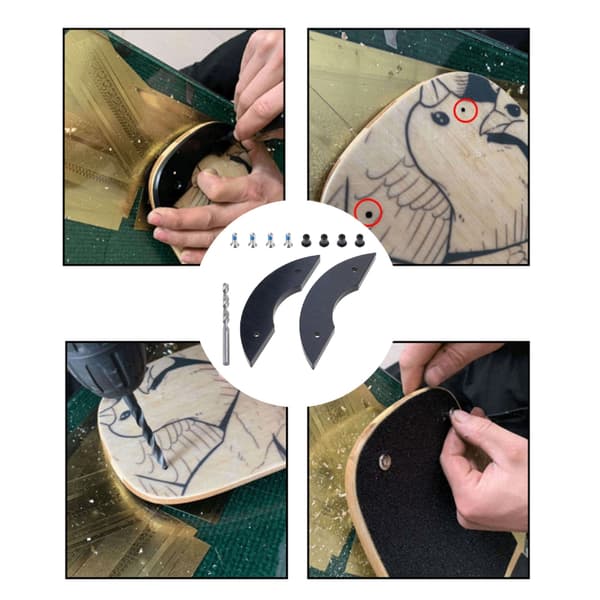 Skateboard Deck Guards Huvudskydd Skydd Bräda Skateboard Tillbehör