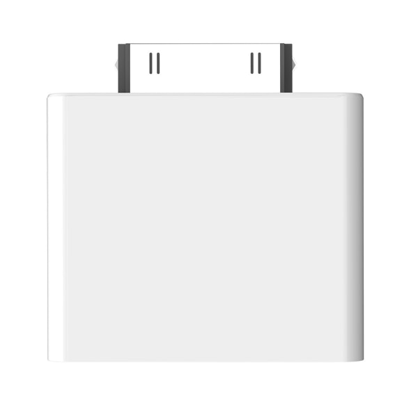 Bluetooth-kompatibel 2.1-sändare 30-stifts trådlös ljudadapter Bärbar för iPods Classic för Nano för Touch-högtalare White