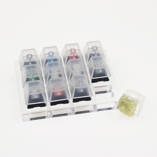 12 Key Cherry MX Switch Tester Transparent Keyboard Shaft Testing Tool