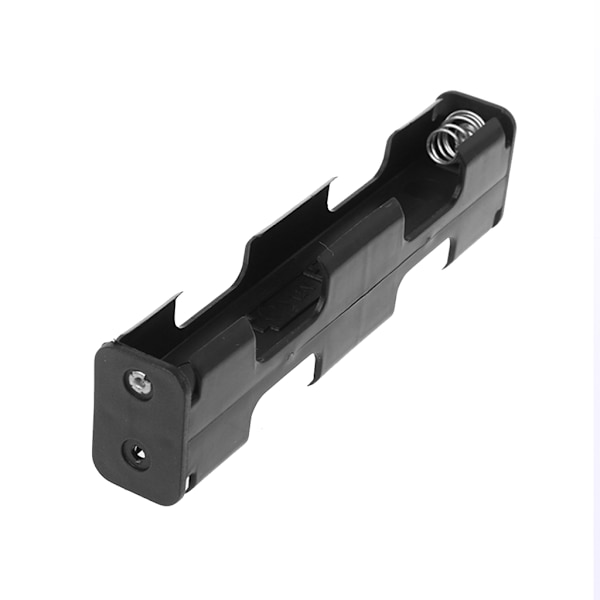 Batteriholder 4x AA Lang Strimmel Bagside til Kabinet 6V Dobbelt Lag Dobbeltsidet Boks 9V Knap Plast Opbevaringsbeholder