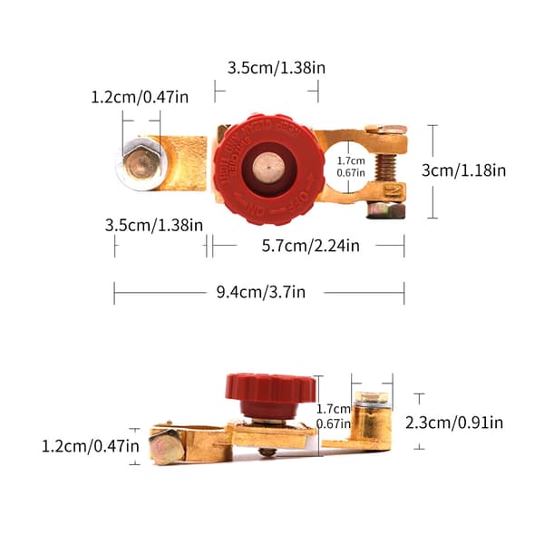 Batteri Afbryder Top Post Batteri Afbryderkontakt Batteri Isolator