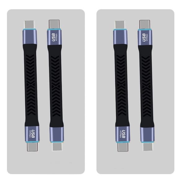 USB4.0 Kort Kabel USB C til USB C Forbindelse 100W Opladning, 40Gbps Overførsel